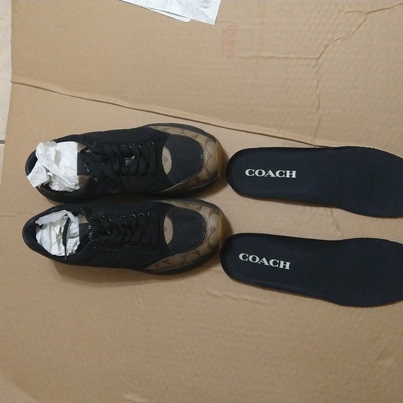 Coach men's Collection C152 Tech Runner style Size12 Color khaki/Black - Picture 2 of 11